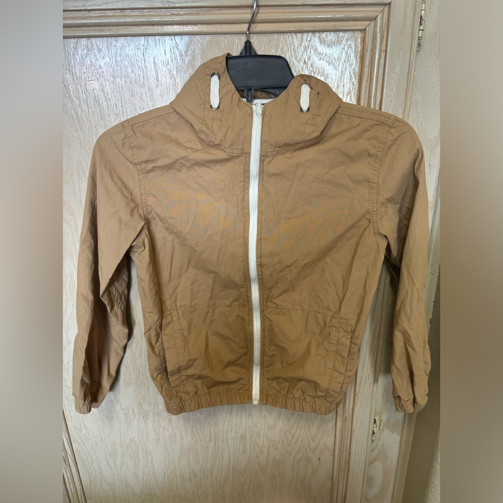 Denim &‎ Flower Tan Brown Windbreaker Jacket “Unusual Ideas”